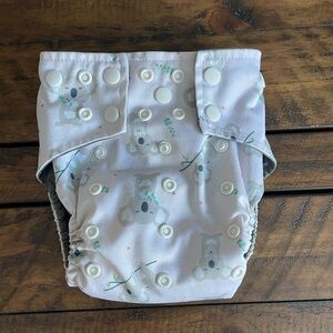 Adorable Koala Print AIO Cloth Diaper by La Petite Ourse
